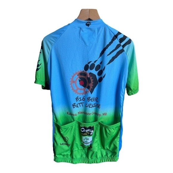 Verge Elite Relaxed Bold Collection Mens Cycling Jersey Big Bear Butt Cruise, XL - Picture 4 of 9